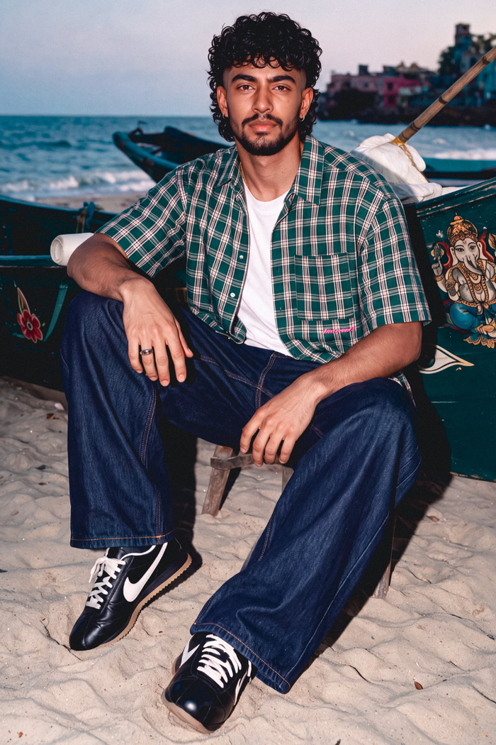 Macha Madras // Short Sleeve Boxy Shirt Urban Monkey®