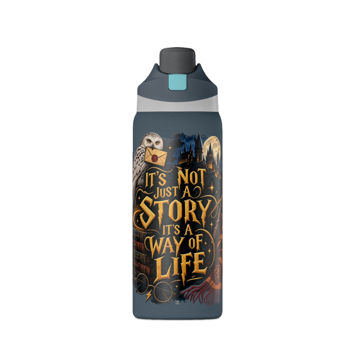Magic Book Quote 32oz Insulated Water Bottle