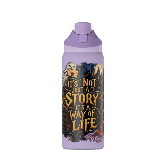 Magic Book Quote 32oz Insulated Water Bottle