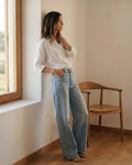 Marli Super Wide Leg || Juniper Stud
