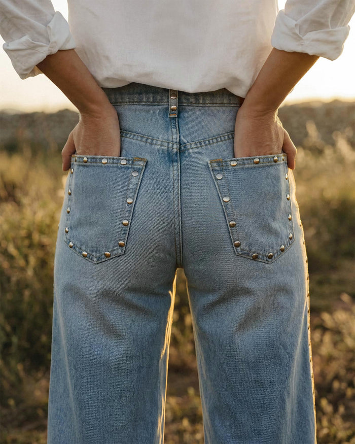 Marli Super Wide Leg || Juniper Stud
