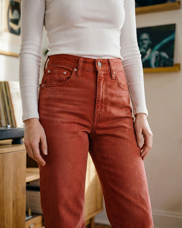 Marli Wide Leg Ankle || Flame Scarlet - USA Map
