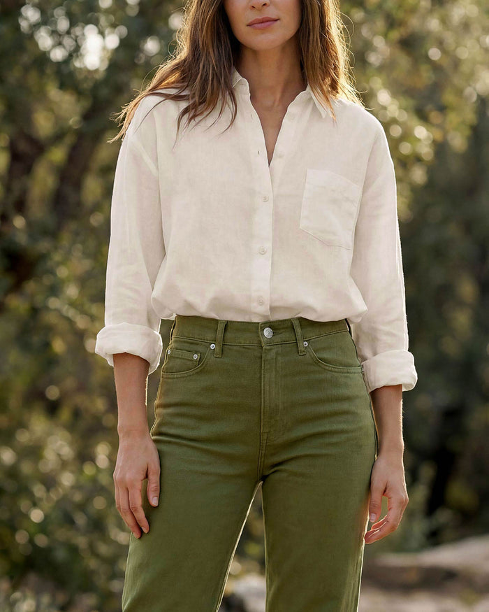 Marli Wide Leg Ankle || Mayfly Green