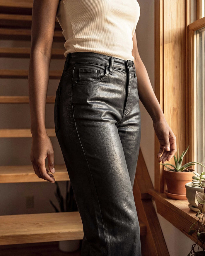 Marli Wide Leg Ankle || Metallico