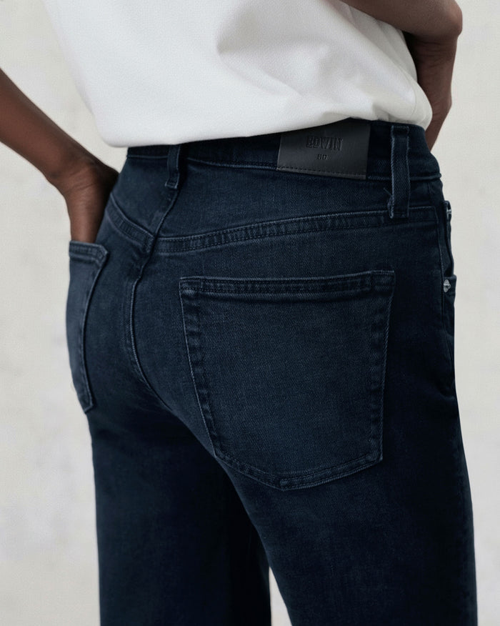 Marli Wide Leg Ankle With Raw Hem || Pebble