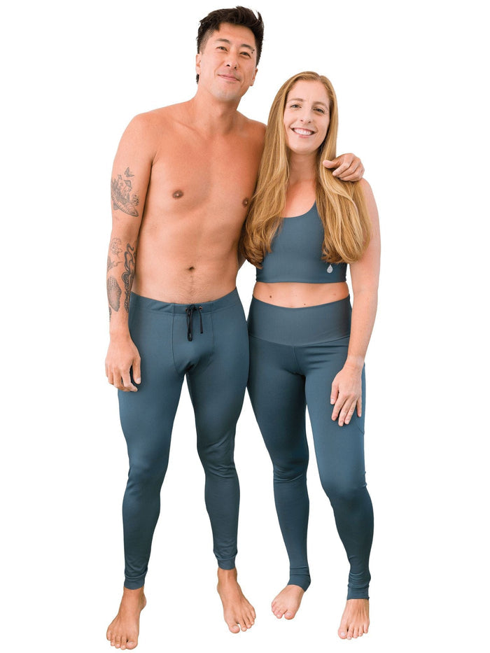 Men's Abyss Blue Leggings | UPF 50+ | Waterlust