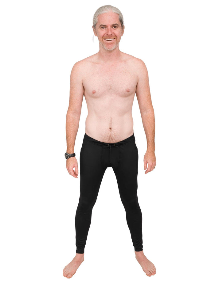 Model: Patrick is the CEO and founder of Waterlust. He is 6'1", 175lbs and wearing a size L legging.