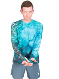 Model: Joe is a coral restoration ecologist and an avid runner. He is 5'10", 145lbs and wearing a size S Men's Crew Neck Sun Shirt and S Best Day Ever Short.