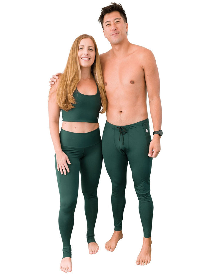 Men's Mangrove Green Leggings | UPF 50+ | Waterlust
