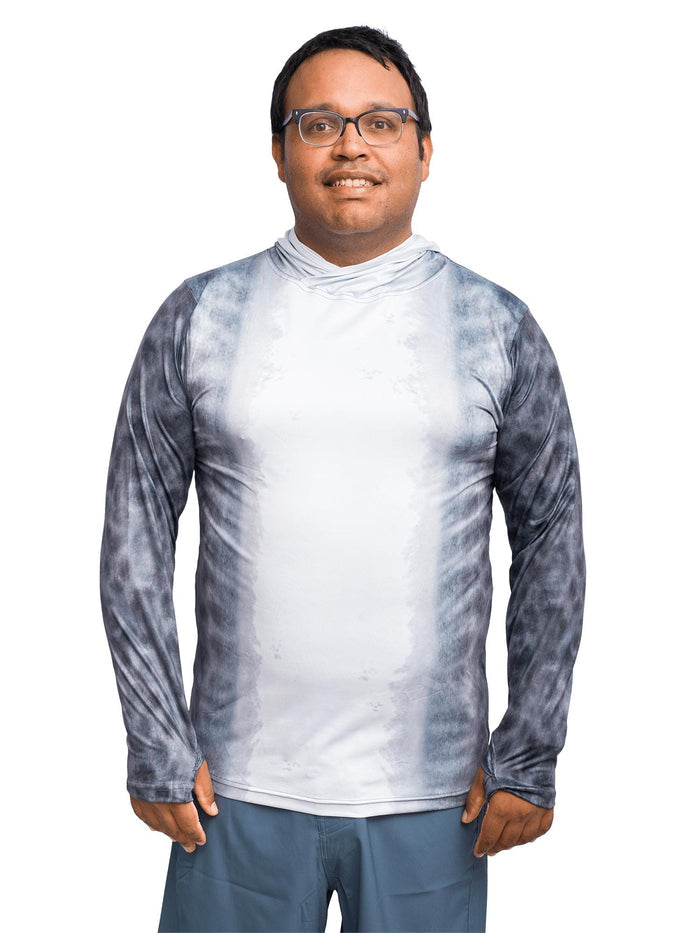 Model: Alberto is a professional sailor and filmmaker promoting youth participation in conservation and water sports. He is 6', 247lbs and wearing a size 2XL shirt and 39 boardshorts.