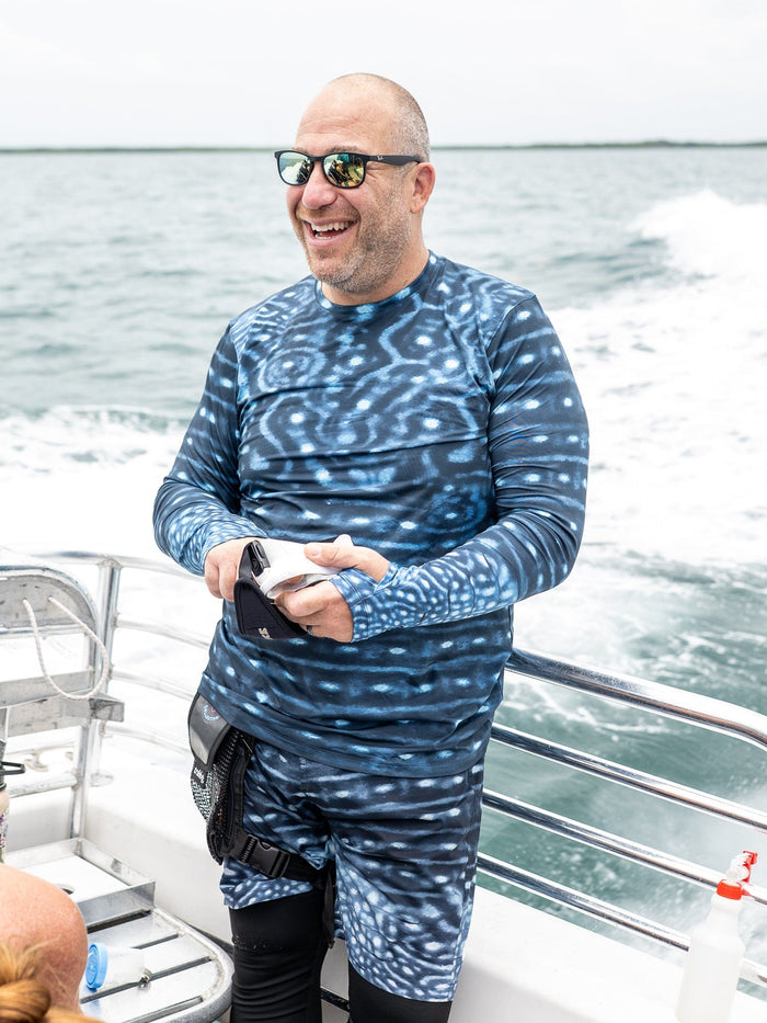 Men's Whale Shark Warrior Crew Neck Shirt | UPF 50+ | Waterlust