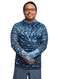 Model: Alberto is a professional sailor and filmmaker promoting youth participation in conservation and water sports. He is 6', 247lbs and wearing a size 2XL shirt and 39 boardshorts.