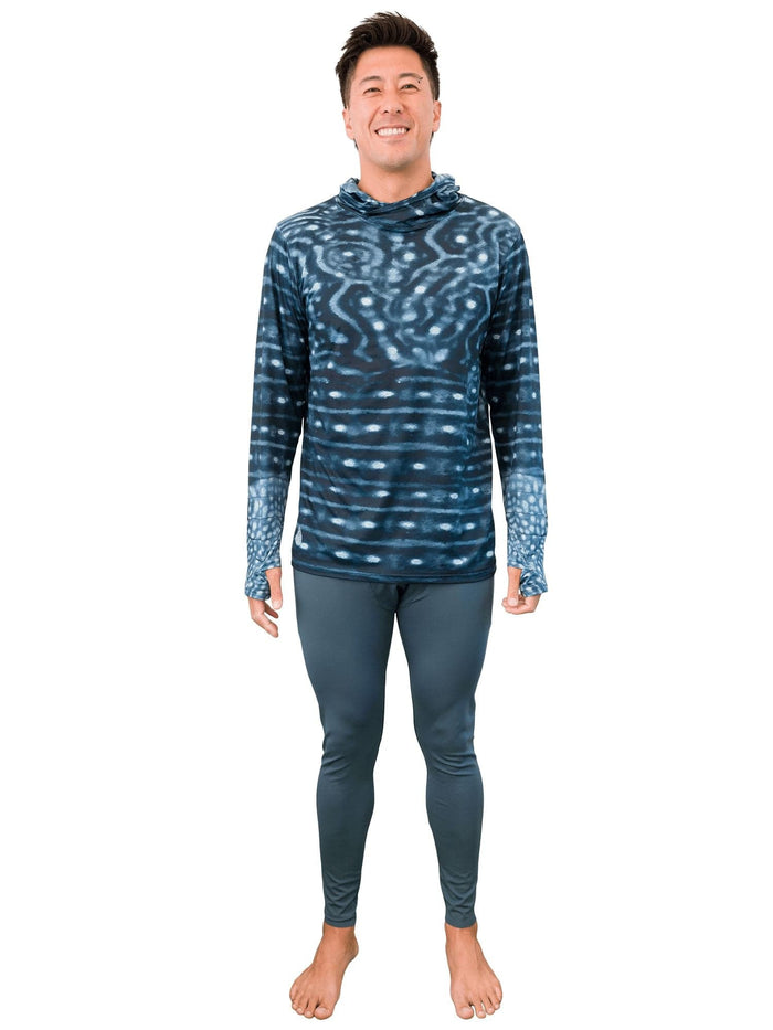 Men's Whale Shark Warrior Hooded Sun Shirt | UPF 50+ | Waterlust