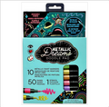 Metallic Dreams doodle pad packaging with paint markers and stencils