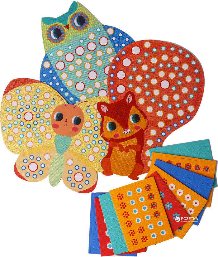 Millefiori Sticker Mosaic Collage