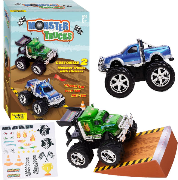 Monster Trucks: DIY Art Kit with Stickers