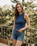 Muscle Tank || Vintage Navy