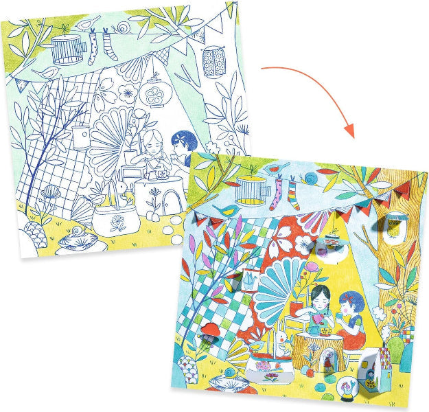 Nina's Tents Surprise Coloring
