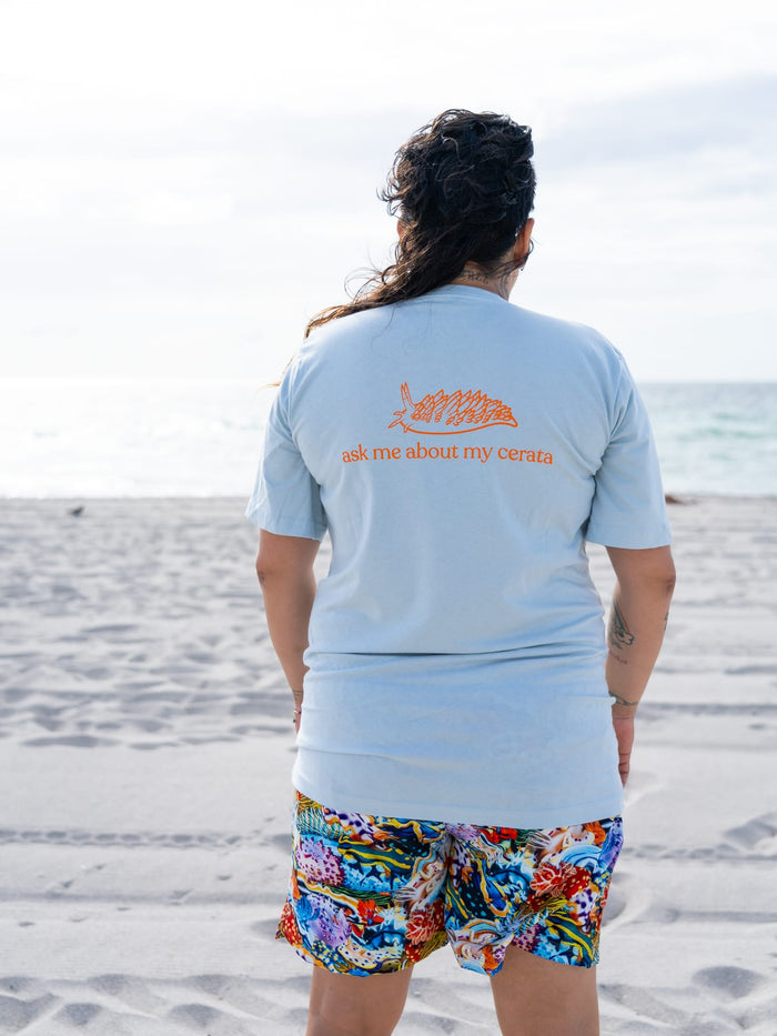 Model: RADskillZ is a citizen scientist and underwater photographer. They are 5'8", 203 lbs, and wearing a size XL.