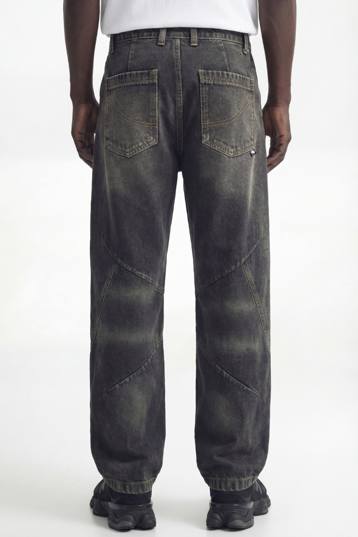 Oxidized Relaxed Rivet Denim // Black Urban Monkey®