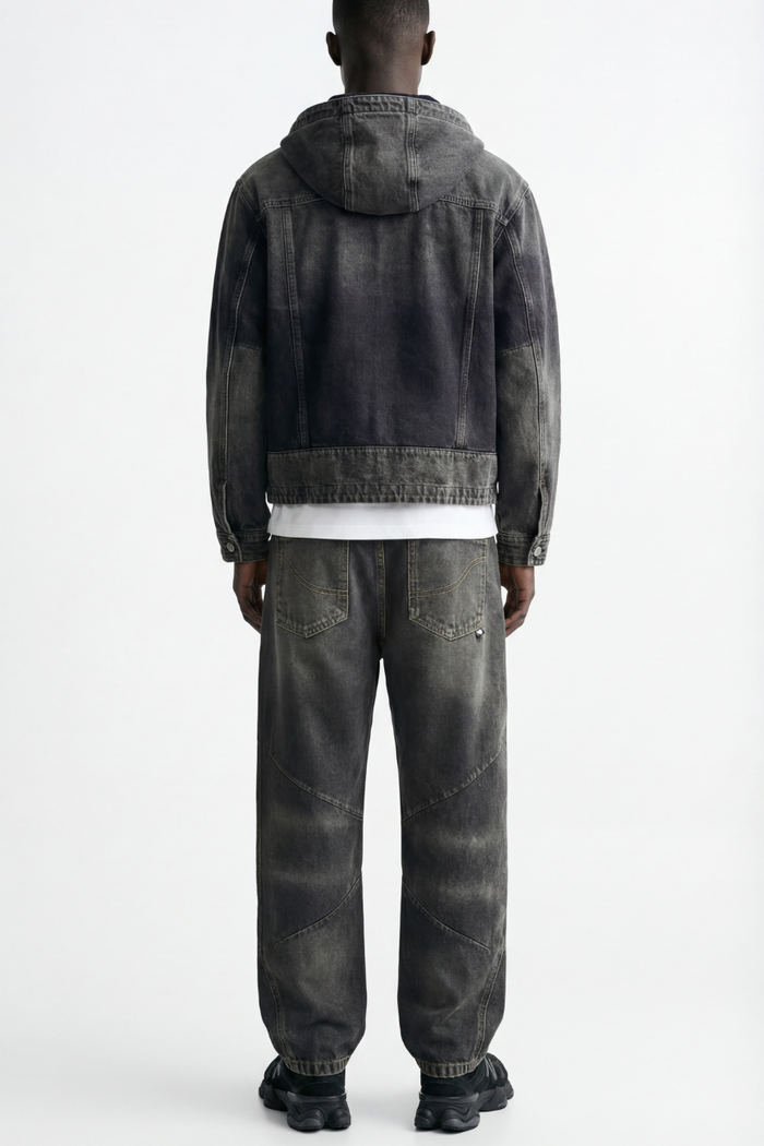 Oxidized Relaxed Rivet Denim // Black Urban Monkey®