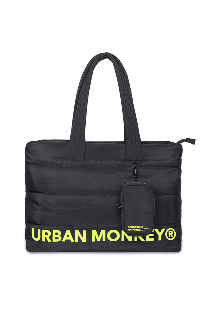 Pack of 2 Puffer bags // Neon On Black Urban Monkey®