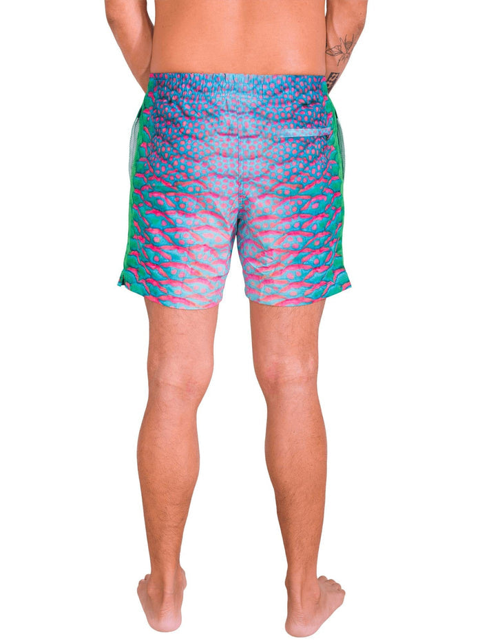 Model: Kevin is a marine and molecular biologist researching the impacts of ocean warming on corals. He is 6'1", 175 lbs, and is wearing a size S short.
