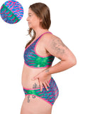 Model: Camilla is the Operations Manager here at Waterlust. She loves using her camera to communicate marine conservation issues. She is 5'8", 195 lbs, 36D and is wearing an XL Scoop Bikini Top and XL Classic Bikini Bottom.