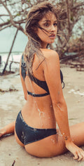 Peixoto Bahia Beach Bikini Bottom in Black 21806-S46: