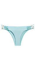 PilyQ Braided Cruz Teeny Bottom in Cabana Blue: