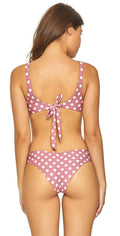 PilyQ Dot Basic Ruched Teeny Bottom DOT-211T: