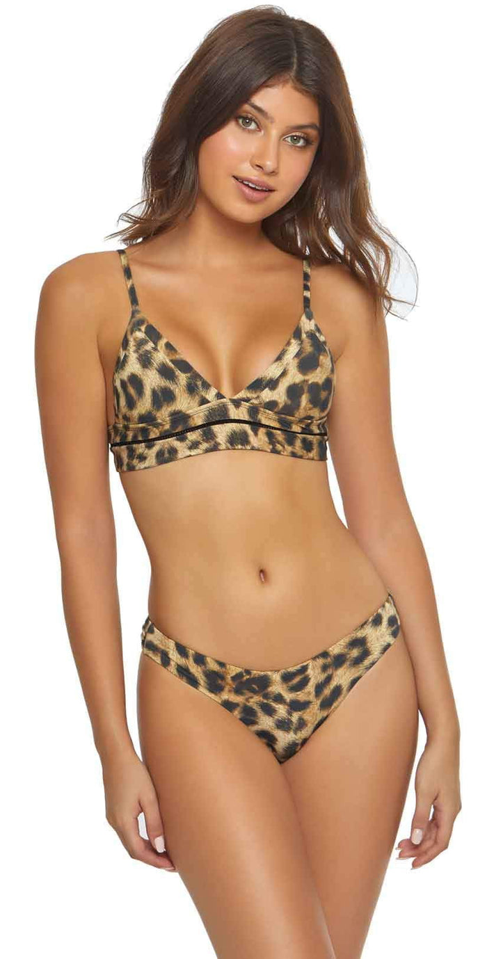 PilyQ Jungle Basic Ruched Teeny Bottom JUN-211T: