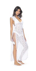 PilyQ Lulu Lace Cover up In White