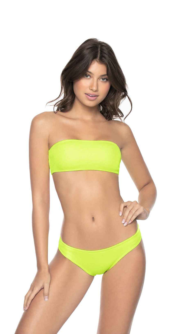 PilyQ Pineapple Reef Full Bikini Bottom front