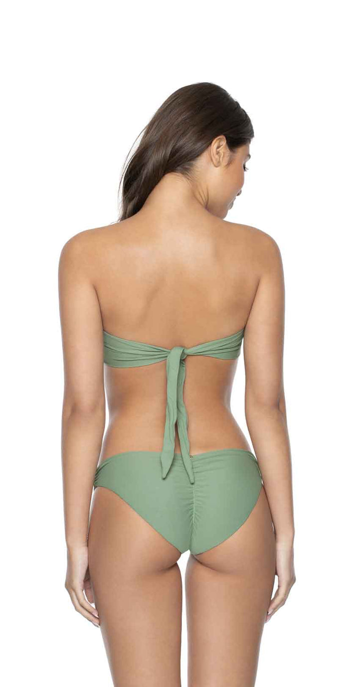 PilyQ Sage Color Block Bandeau Top back