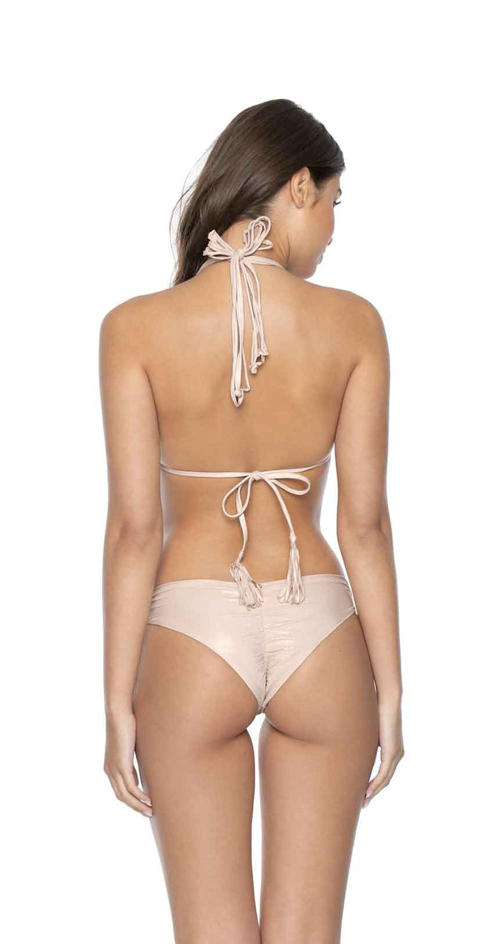PilyQ Seashell Basic Ruched Teeny Bottom back