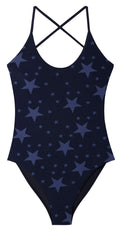 PilyQ Starlight Starry Farrah One Piece in Navy STL-508P: