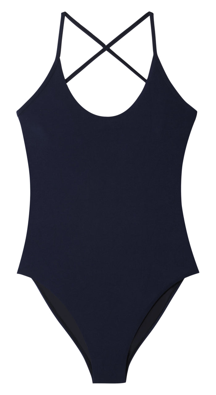 PilyQ Starlight Starry Farrah One Piece in Navy STL-508P: