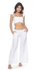 PilyQ Water Lily Savannah Smocked Pant: