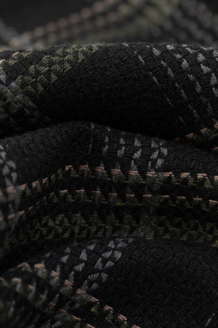 Plaid Long Sleeve Shirt // Black Urban Monkey®