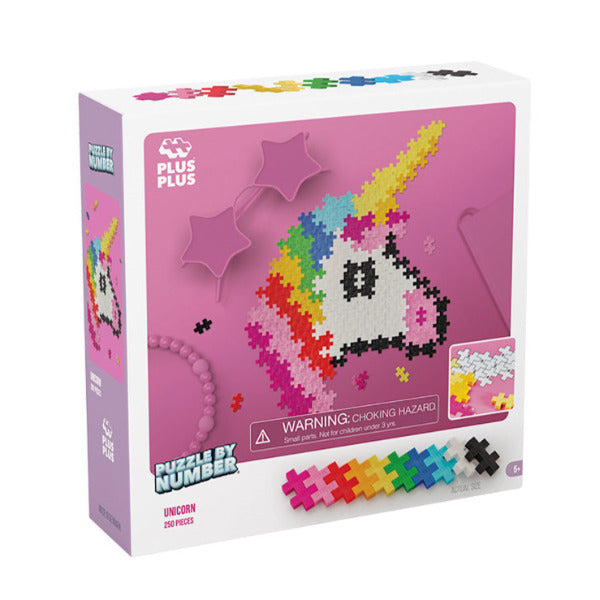 Plus-Plus Unicorn Puzzle by Number