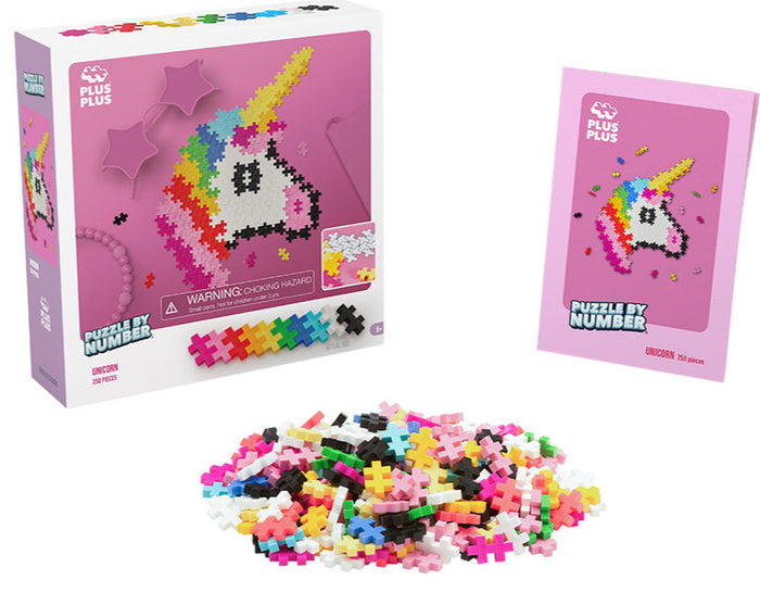 Plus-Plus Unicorn Puzzle by Number