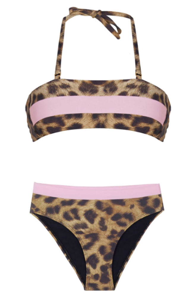 PQ Swim Colorblock High Waist flat shot