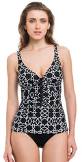 Profile by Gottex Casablanca V Neck Tankini Top E842-1D31-001:
