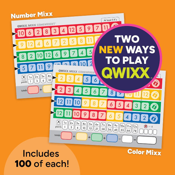 QWIXX MIXX Score Pad