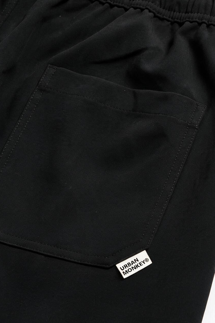 Relaxed Wide-Leg Trousers // Black Urban Monkey®