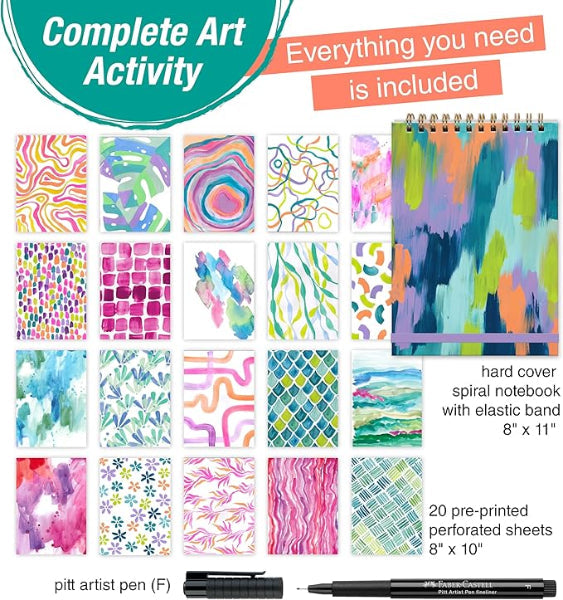 Reverse Coloring & Doodling Brights
