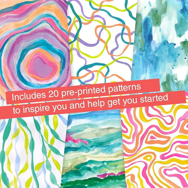 Reverse Coloring & Doodling Brights