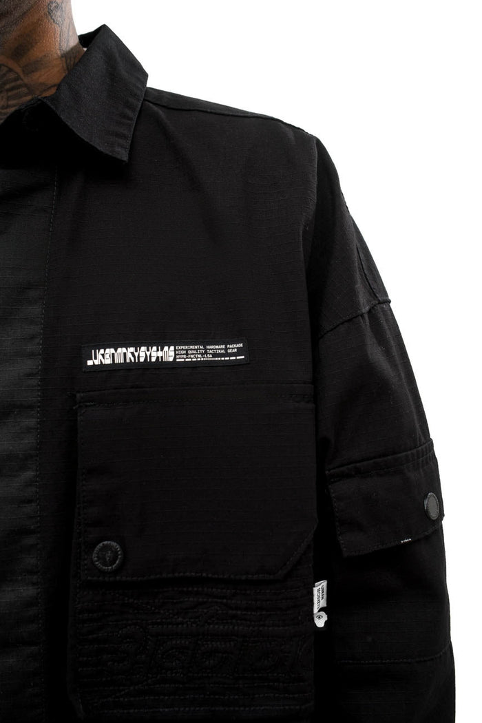 Ripstop Shacket // Black - Urban Monkey® - UM23A_SH_002A_XS