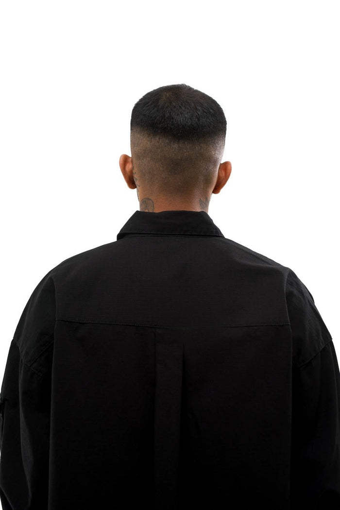 Ripstop Shacket // Black - Urban Monkey® - UM23A_SH_002A_XS